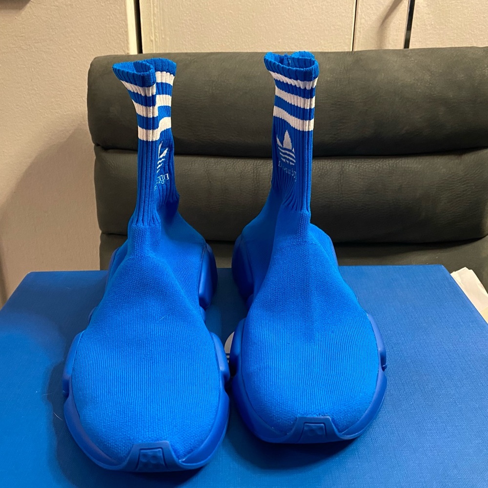Balenciaga Adidas Sock sneakers in blue - Picture 7 of 11